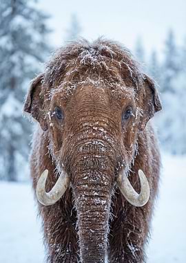 Woolly Mammoth in Winter
