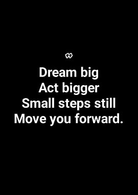 Dream Big Inspirational Quote