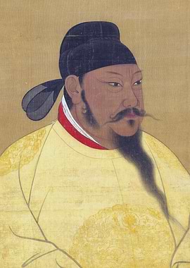 Emperor Taizong of Tang Dynasty Chinese History Painting