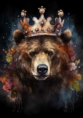 Crowned Bear Portrait