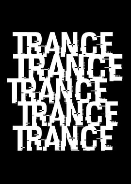Trance Music Text Art