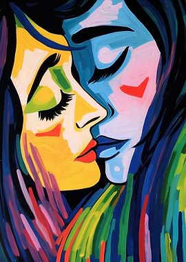 Summer Kisses Winter Tears LBGTQ Painting