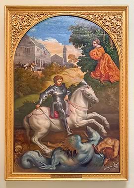 Saint George and the Dragon Painting