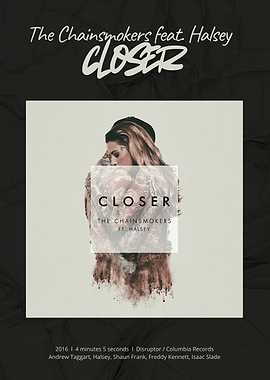 The Chainsmokers Closer Album Art
