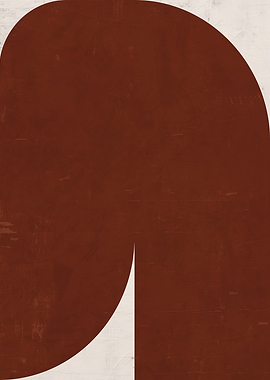 Abstract Brown and Beige Geometric Art