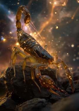 Scorpion with Glowing Lights