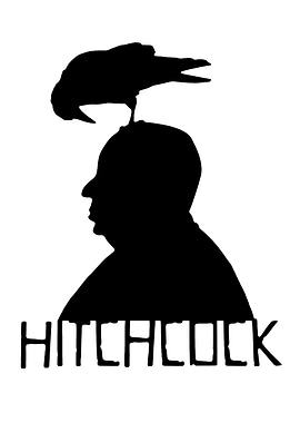 Hitchcock Silhouette with Crow