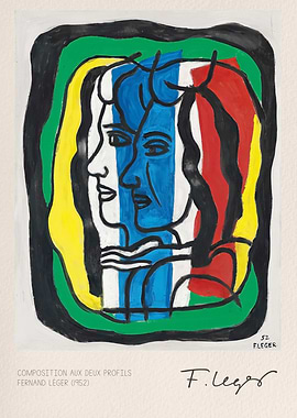 Composition aux deux profils - Fernand Leger