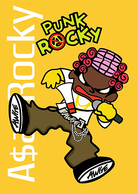 ASAP Rocky Punk Cartoon Illustration
