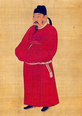 Emperor Taizong of Tang Dynasty Chinese History Painting