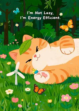Energy Efficient Cat in Nature