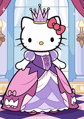 Hello Kitty Princess Cartoon
