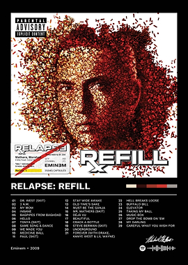 Eminem Relapse: Refill Album Cover