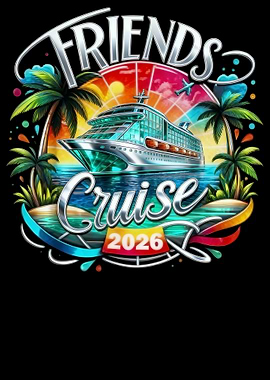 Friends Cruise 2026 Graphic