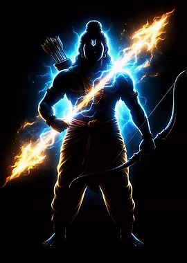 Celestial Flame Archer – Divine Warrior Energy