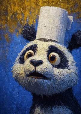 Panda Chef Painting
