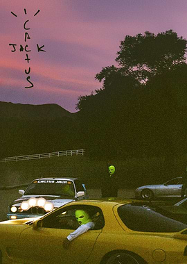 Cactus Jack Cars with Masked Figures