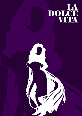 La Dolce Vita Minimalist Movie Poster