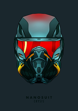 Crysis Nanosuit Helmet Digital Art