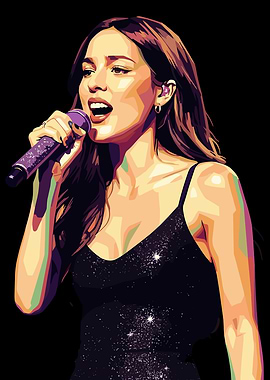 Olivia Rodrigo Pop Art Portrait