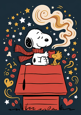 Snoopy and Woodstock Coffee Break