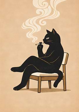 Smoking Cat