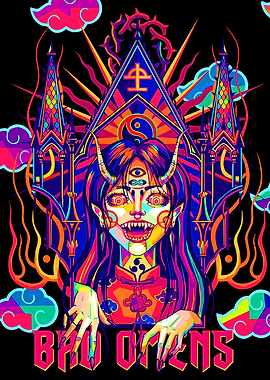 Bad Omens style pop art