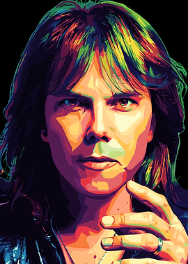 Joey Tempest Colorful Portrait