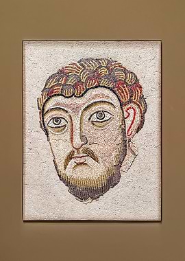 Ancient Mosaic Portrait of a Man