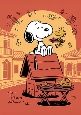 Snoopy and Woodstock Feast