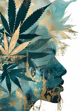 Marijuana Woman Portrait
