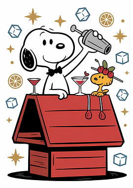 Snoopy and Woodstock Cocktail Party