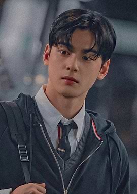 Young man in school uniform portrait