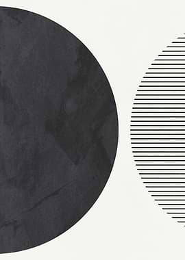 Abstract Circles Minimalist Art
