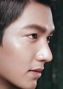 Close-up Profile of a Man's Face lee min ho