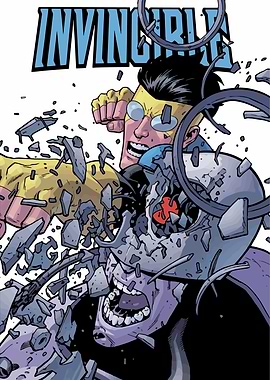 Invincible Comic Book Fight Scene