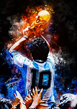 Diego Maradona World Cup Celebration