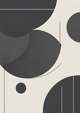 Abstract Circles and Lines Art