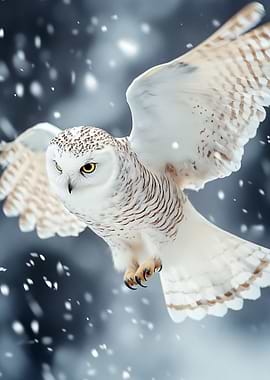 Snowy Owl in Flight