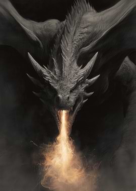 Dragon breathing Fire