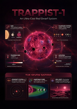 Trappist-1: An Ultra-Cool Red Dwarf System