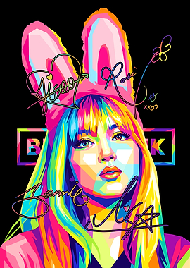 Blackpink Fan Art with Signatures