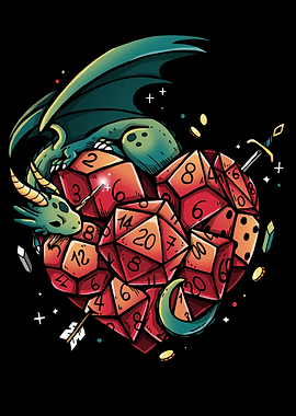 Dragon Hoard of Dice Heart