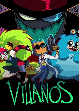 Villanos Cartoon Characters Group Shot