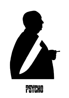 Psycho Alfred Hitchcock Silhouette