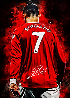 Cristiano Ronaldo Manchester United Poster