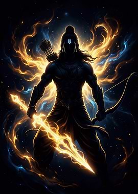 Celestial Flame Archer – Divine Warrior of Light