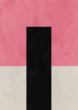 Abstract Geometric Color Block Art