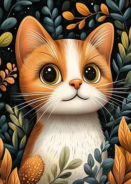 Cute Orange and White Cat