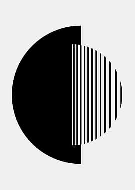 Minimalist Black and White Geometric Design
